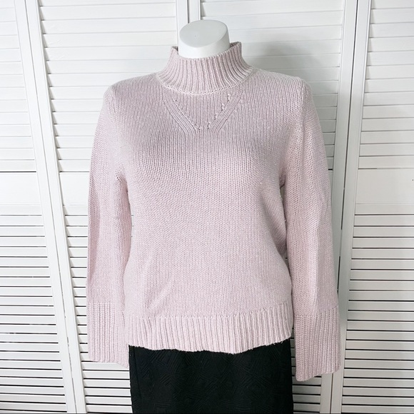 Elie Tahari chunky pink sparkle sweater - Picture 7 of 7